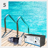 Alternative al cloro per la tua piscina interrata in kit in pannelli d'acciaio 9x3 m - h.150 cm: elettrolisi del sale o clorazione a sale