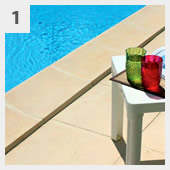 Come abbellire la tua piscina interrata in kit in pannelli d'acciaio: 9x3 m - h.120 cm bordo colore sabbia, bianco o grigio