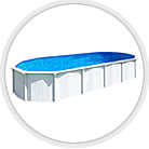 Piscina fuori terra in acciaio WHITE POOL - Kit piscina