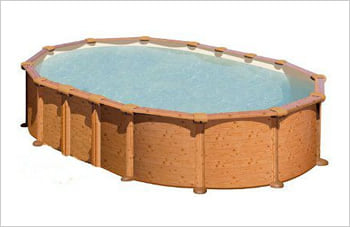 Piscina fuori terra in acciaio GRE Ovale AMAZONIA KITPROV7388WO - Kit piscina: struttura