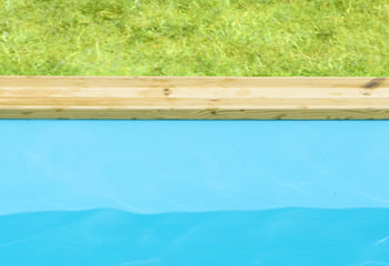 Kit piscina della  piscina in legno fuori terra da esterno MASTER POOL 1550x350 Liner azzurro: rivestimento interno o LINER azzurro