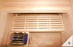 Sauna finlandese tradizionale da interno 