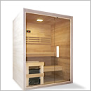 Sauna finlandese da interno - Kit struttura della cabina in legno