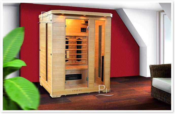Sauna infrarossi Giorgia - Foto cabina ambientazione in interni