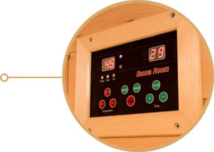 Sauna infrarossi Rossana - Pannello di controllo