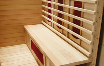 Sauna infrarossi Giorgia - Incluso nel kit sauna - Schienale in legno