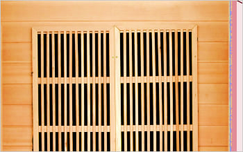 Sauna infrarossi Iris - Incluso nel kit sauna - Schienale in legno