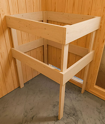 Sauna finlandese da esterno ZEN 2 - Kit spedito: Protezione per stufa